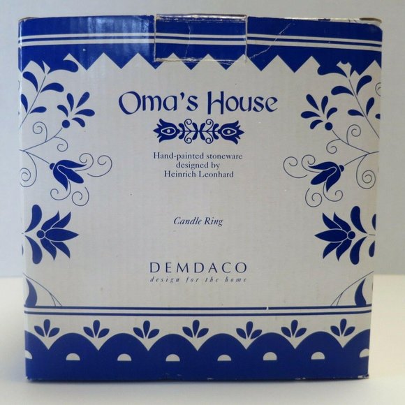 Oma's House Ceramic Crown Candleholder Ring Heinrich Leonhard 2003 Demdaco - Picture 10 of 12